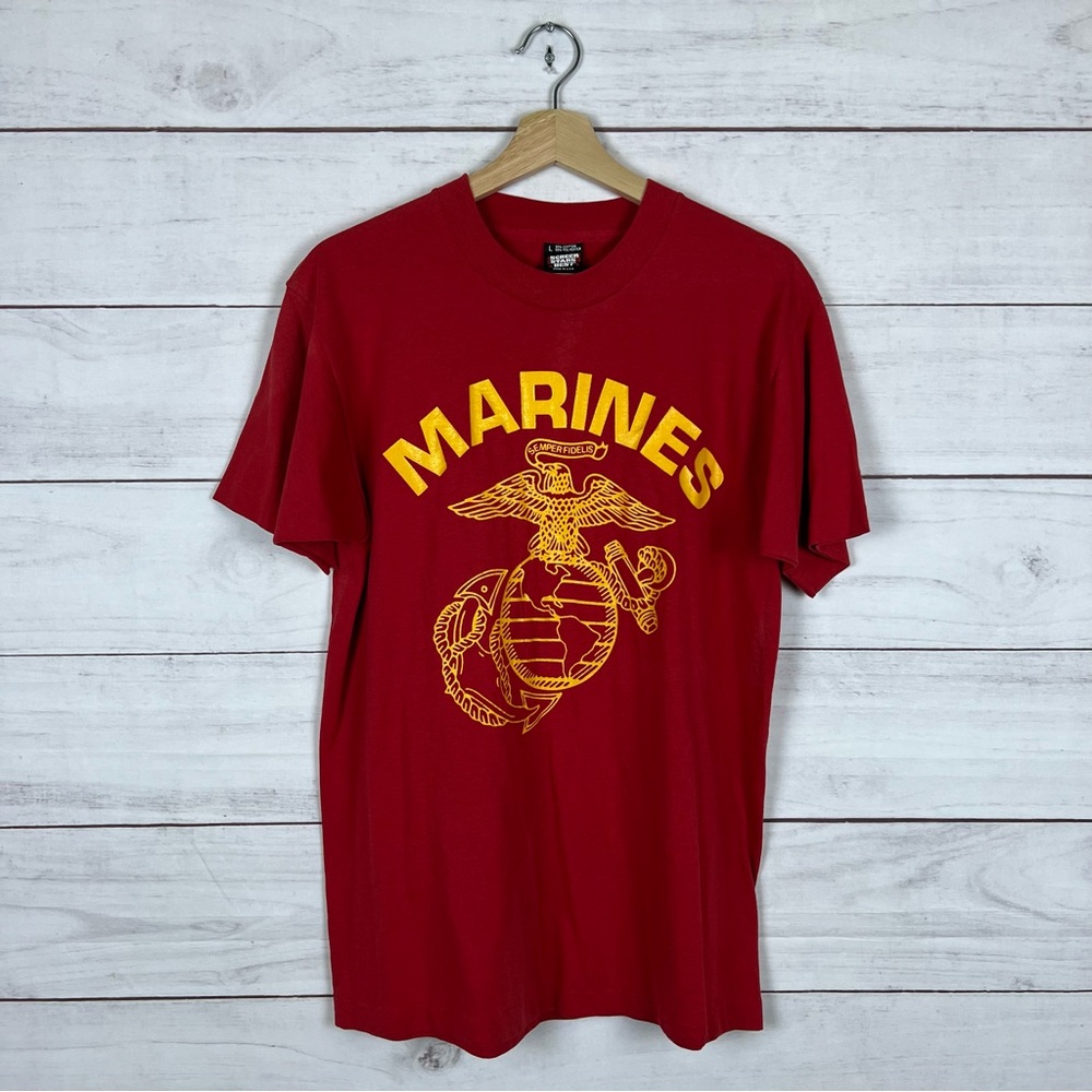 Vintage 90s Marines T-Shirt Medium